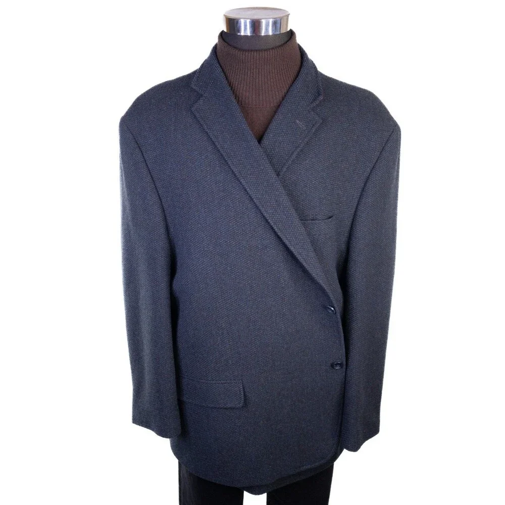 TOMMY HILFIGER Mens Wool Blazer Sport Coat Casual Jacket Size 58L Classic